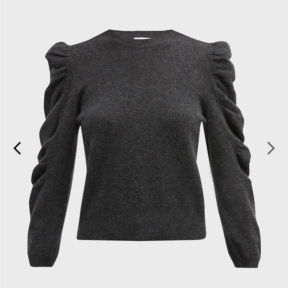 FRAME
Shirred-Sleeve Cashmere Sweater - Picture 2 of 9